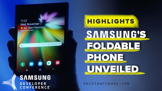 Samsung unveiled foldable phone